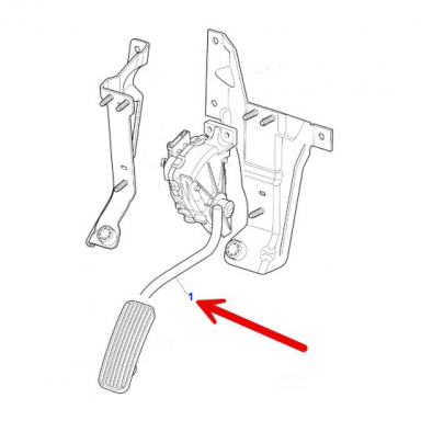 USED Accelerator Pedal & Sensor Assembly C2S18875